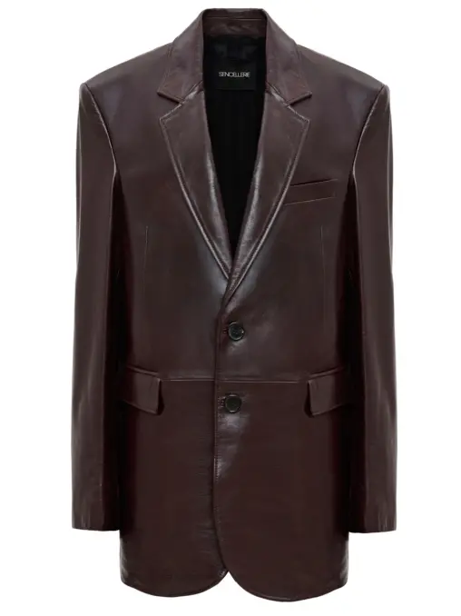 Пиджак кожаный SENCELLERIE