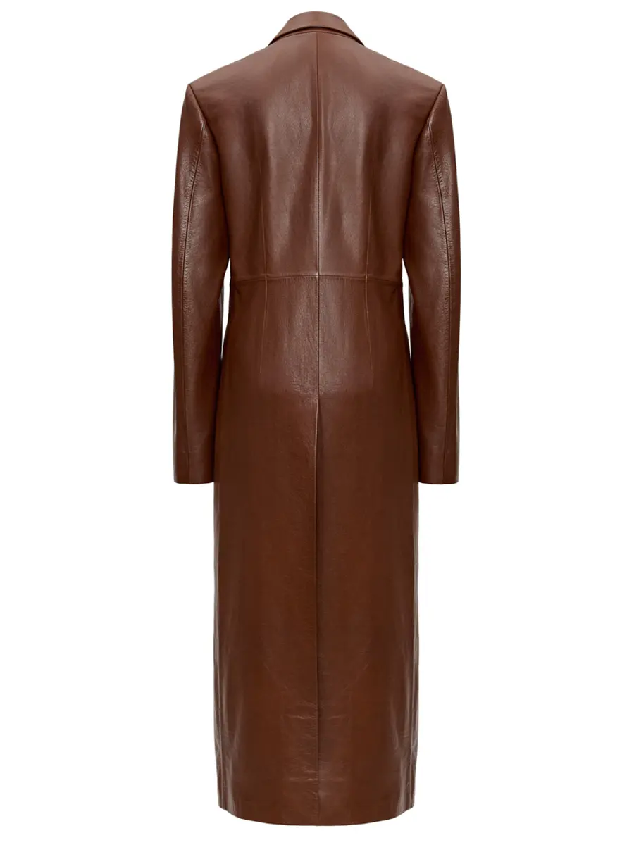 Плащ кожаный