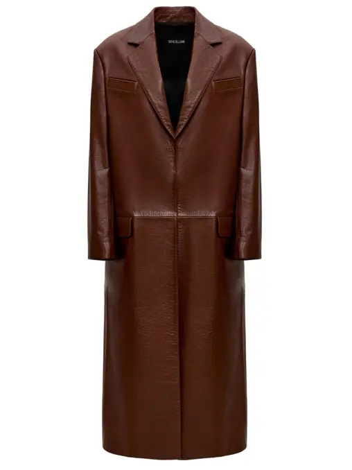 Плащ кожаный SENCELLERIE