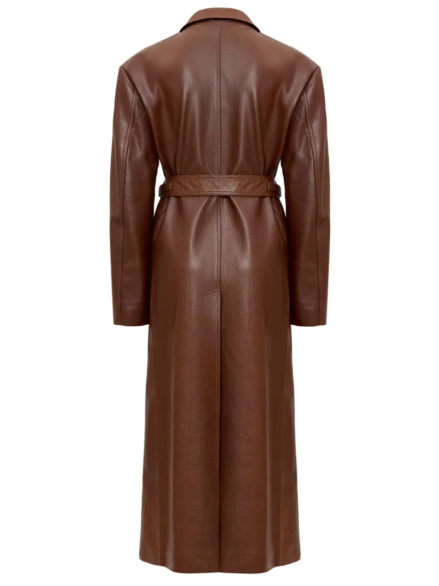 Плащ кожаный