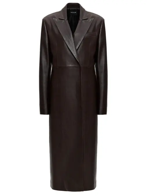 Плащ кожаный SENCELLERIE