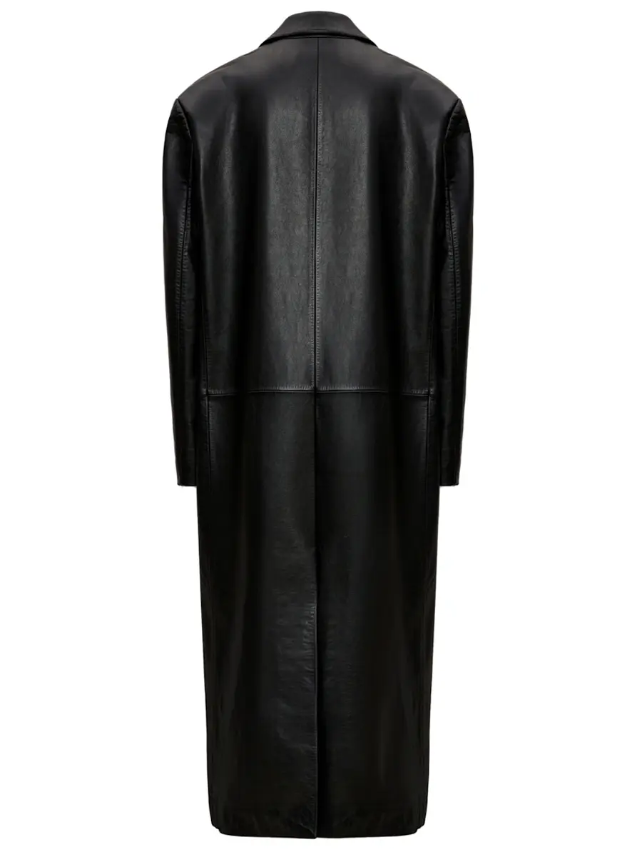 Плащ кожаный