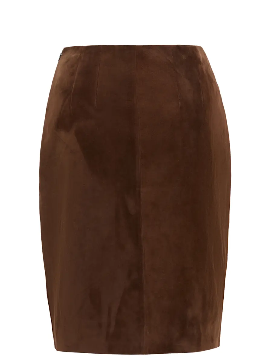 Юбка замшевая