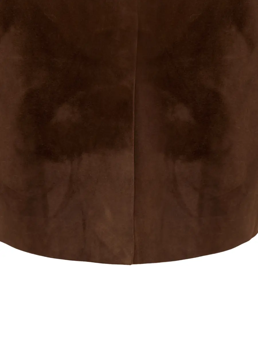 Юбка замшевая