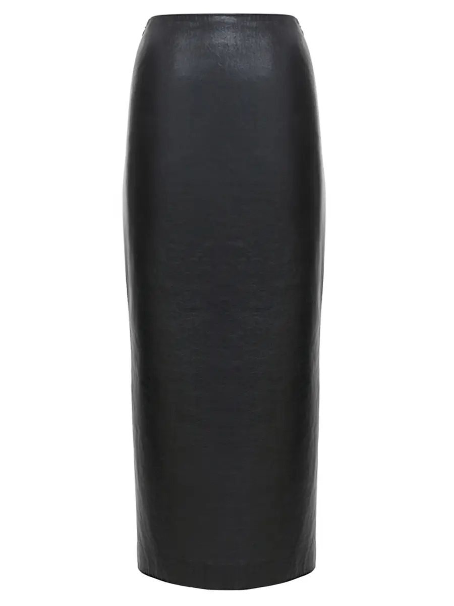 Юбка кожаная