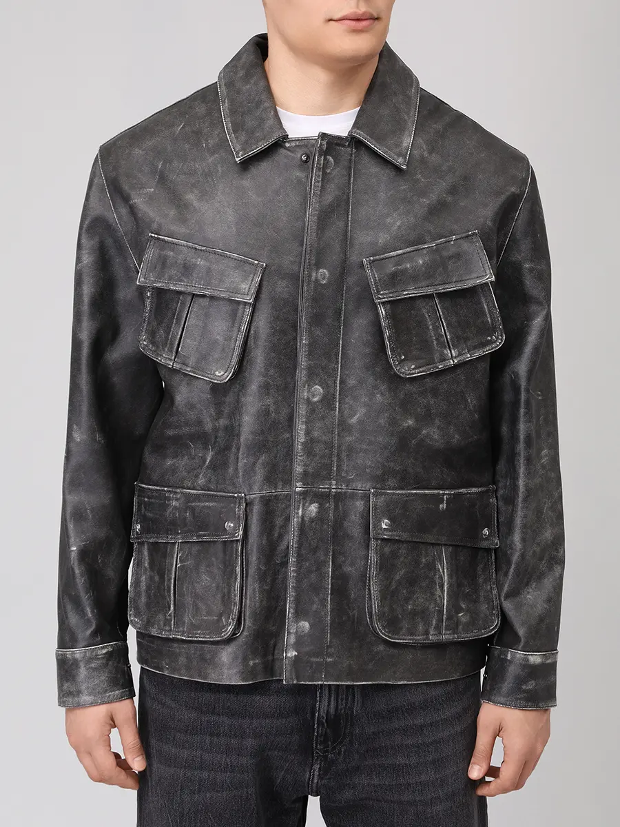 Куртка кожаная