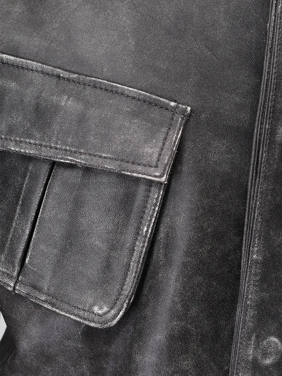 Куртка кожаная