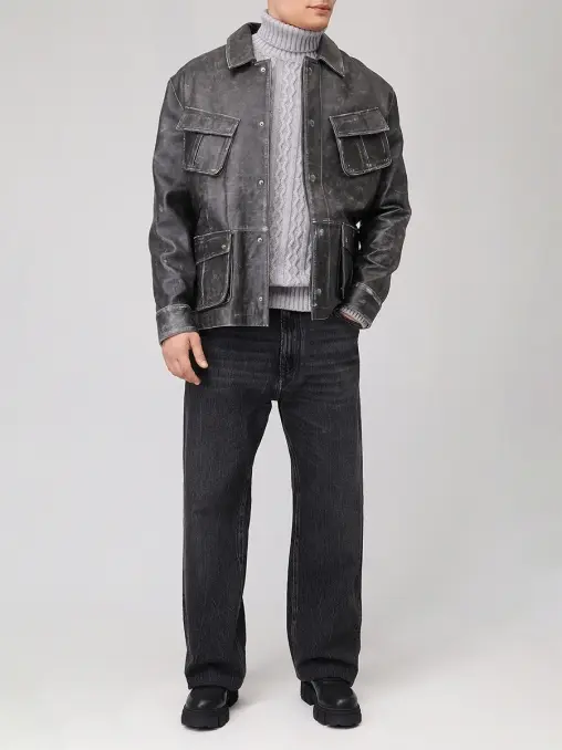 Куртка кожаная KAPSULA