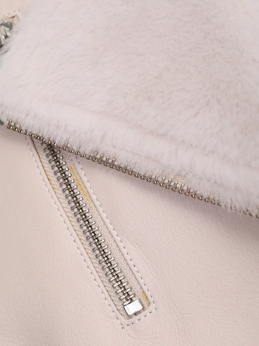 Дубленка однотонная