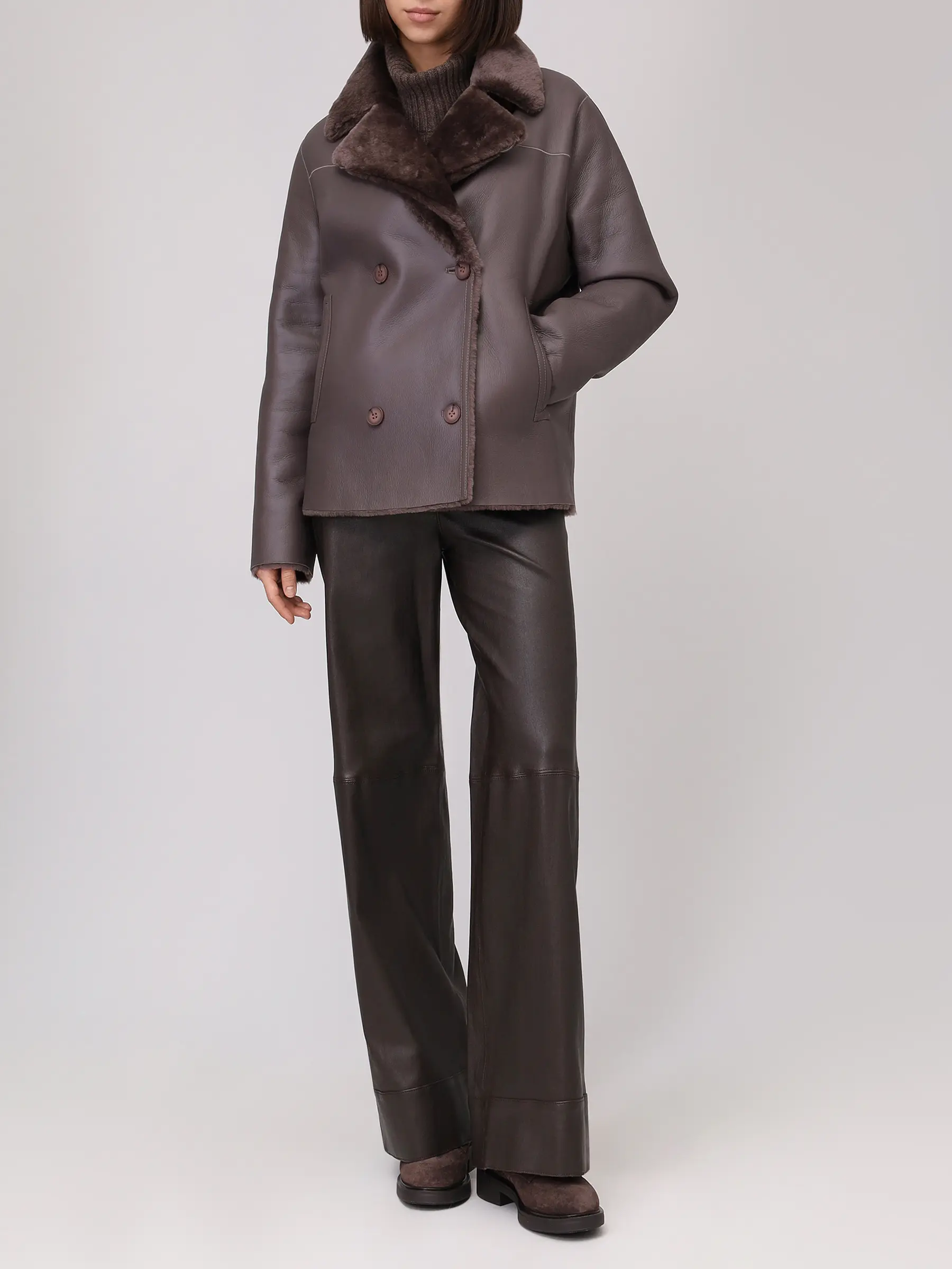 Дубленка двусторонняя