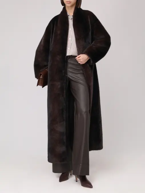 Шуба из экомеха KAPSULA