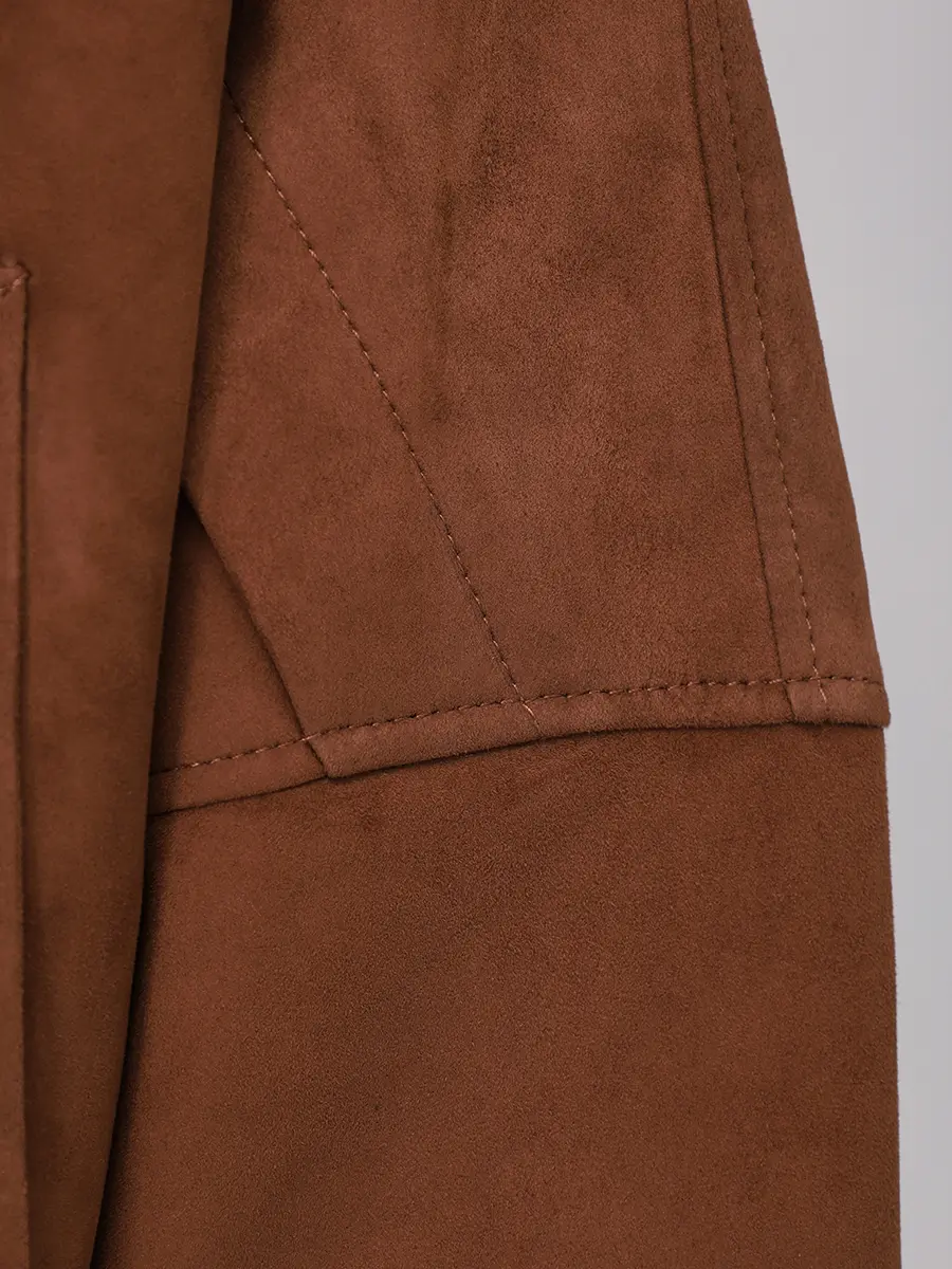 Парка замшевая