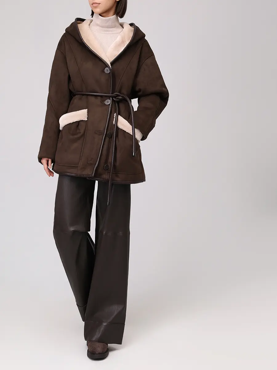 Дубленка комбинированная