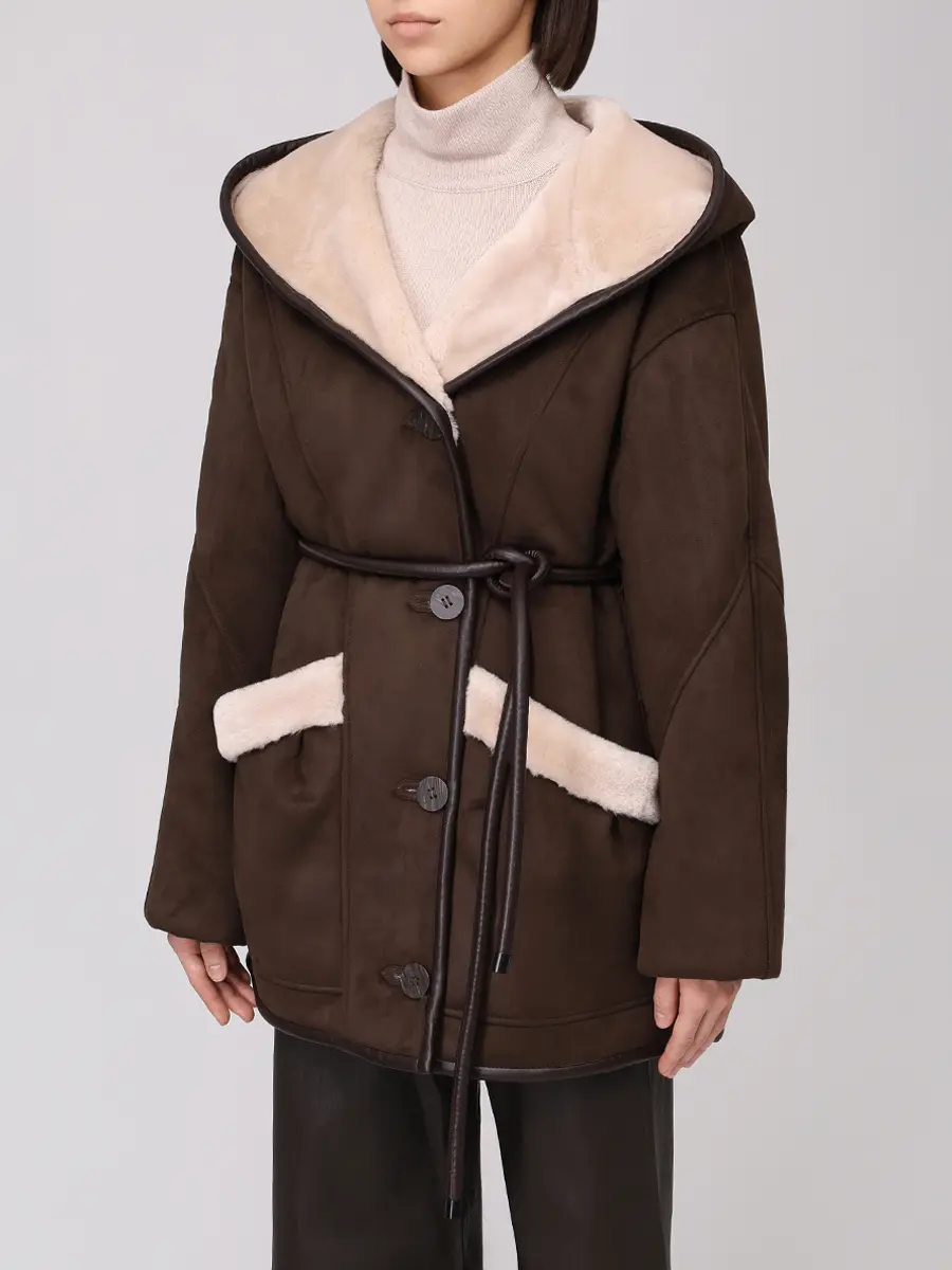 Дубленка комбинированная