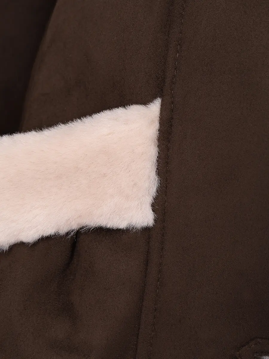 Дубленка комбинированная