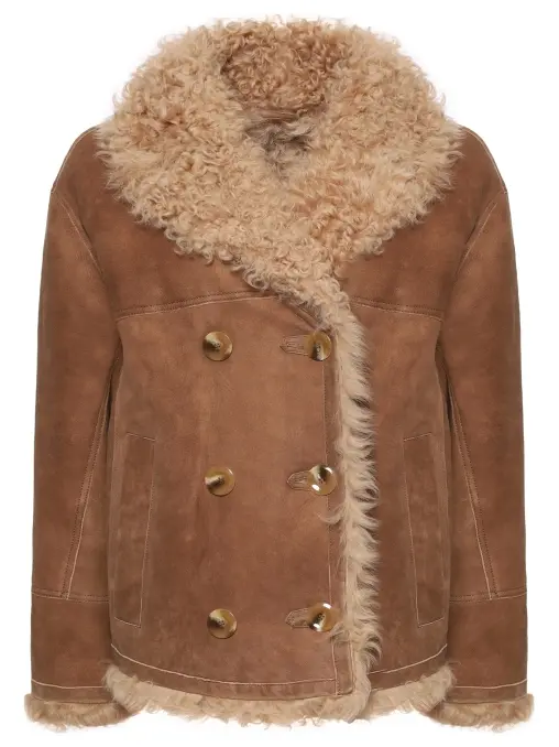 Дубленка двубортная KAPSULA