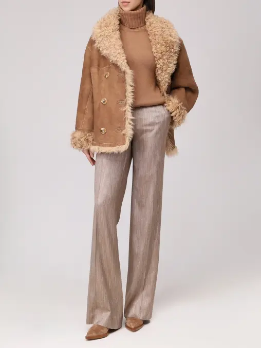 Дубленка двубортная KAPSULA