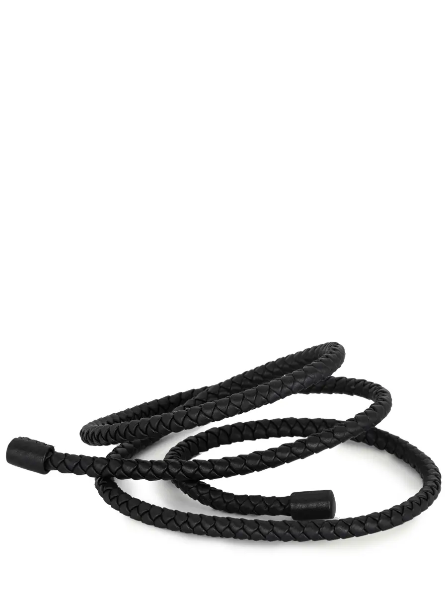 Ремень плетеный из кожи