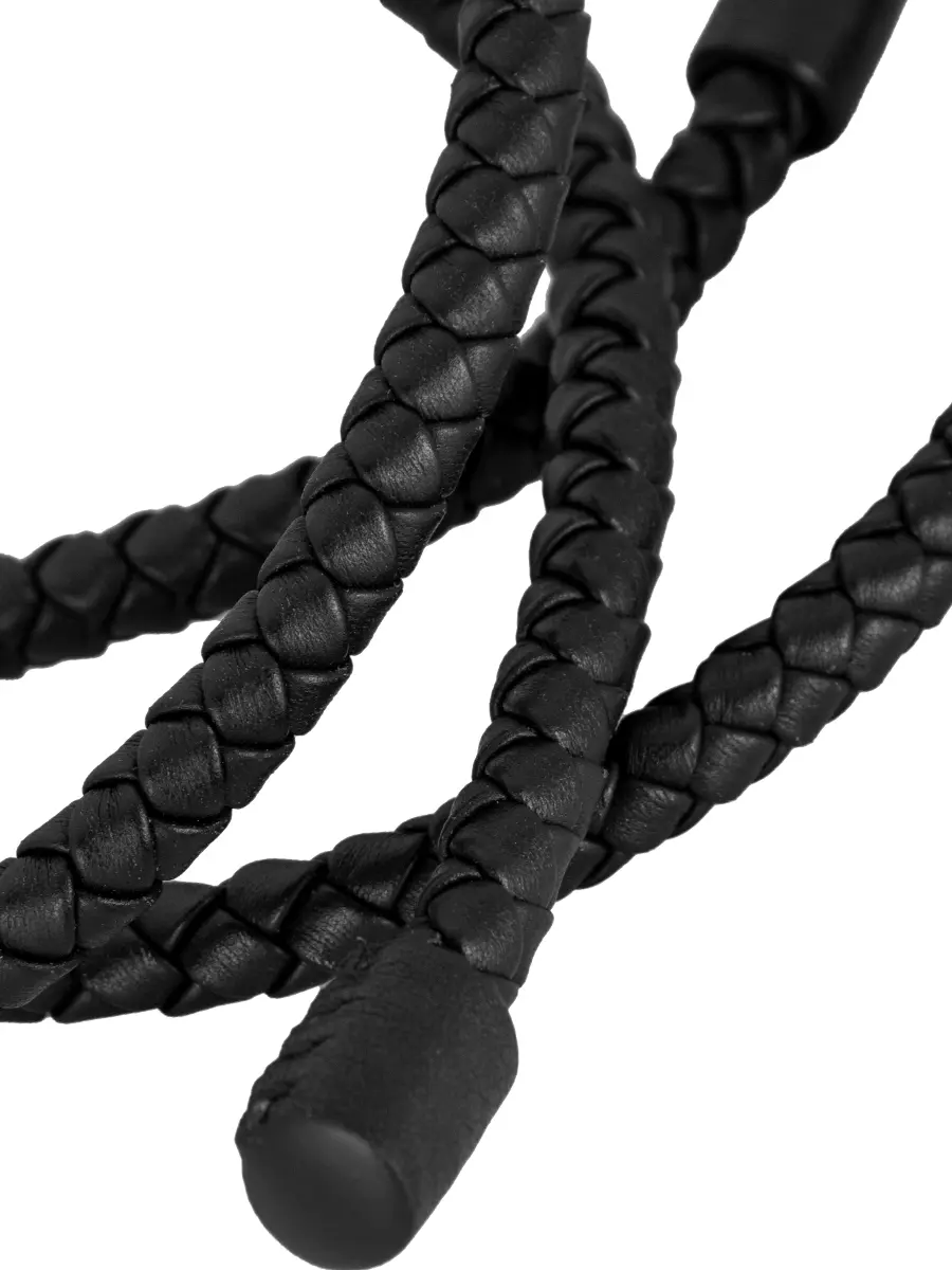 Ремень плетеный из кожи