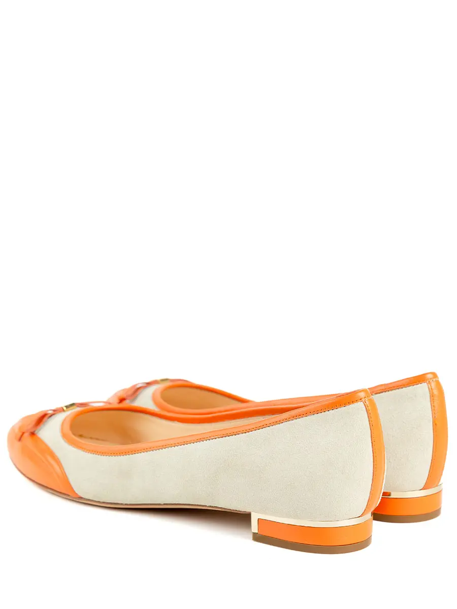 Балетки замшевые