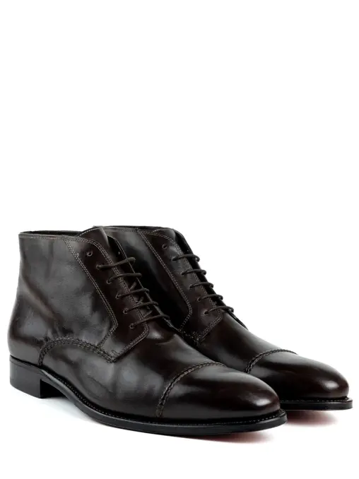 Ботинки кожаные на меху BRIONI