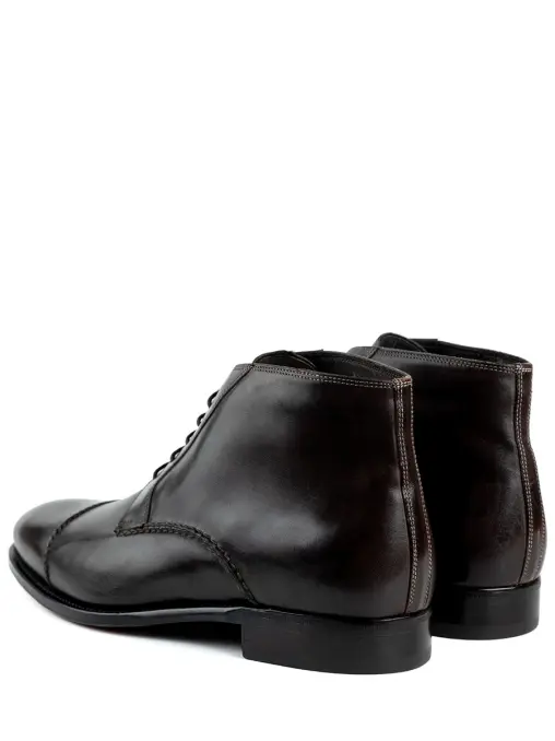 Ботинки кожаные на меху BRIONI