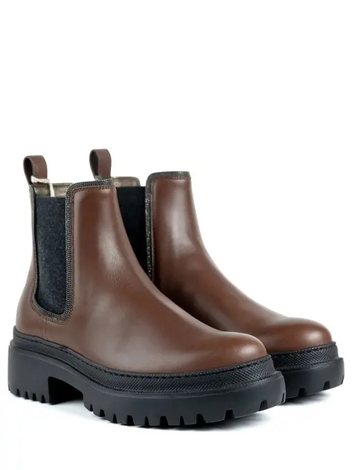 Челси кожаные BRUNELLO CUCINELLI