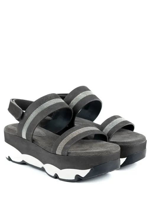 Сандалии замшевые BRUNELLO CUCINELLI