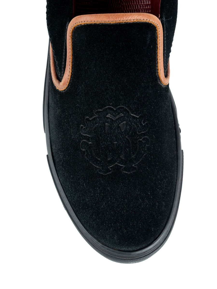 Слипоны  замшевые