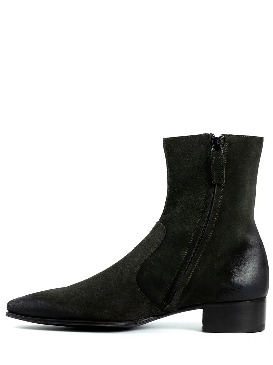 Сапоги замшевые