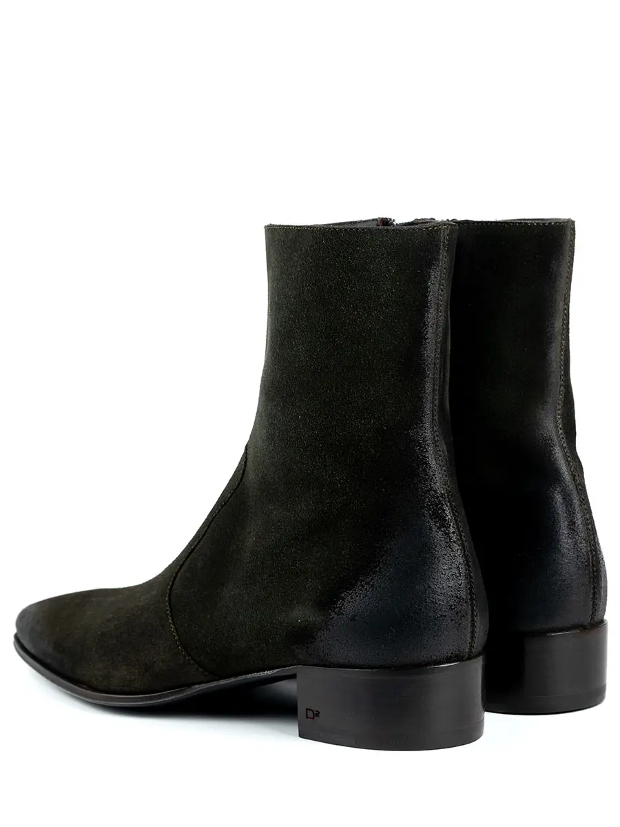 Сапоги замшевые