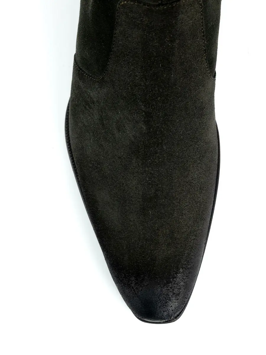 Сапоги замшевые