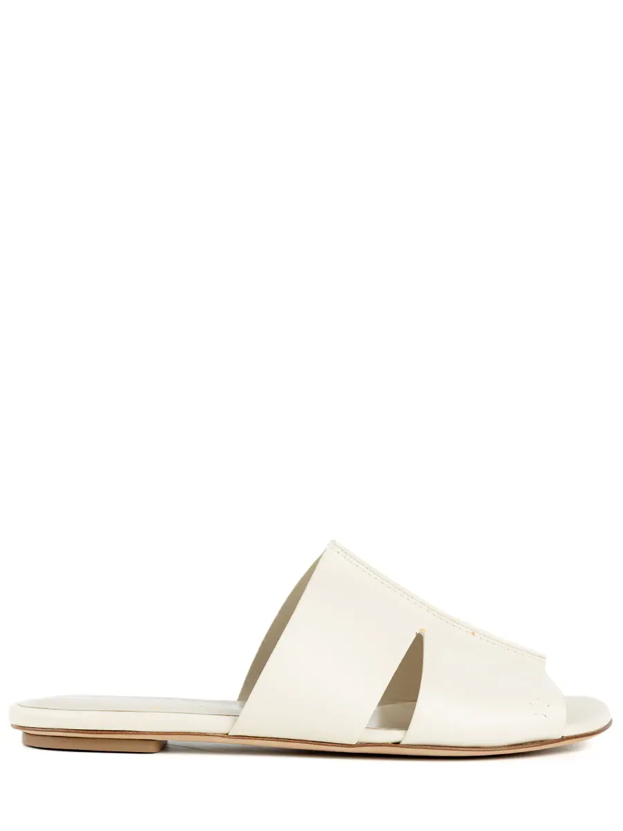 Шлепанцы кожаные