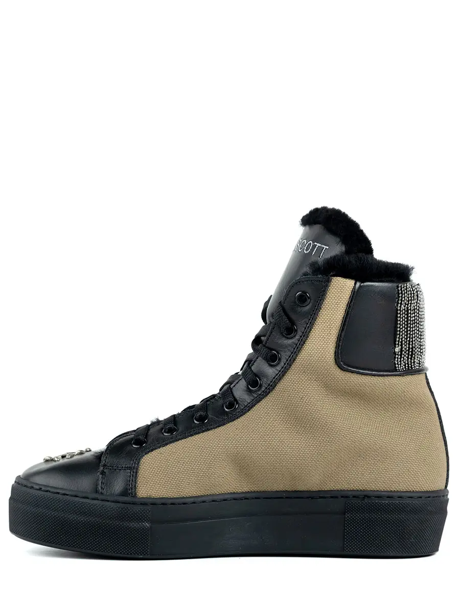 Кеды комбинированные на меху