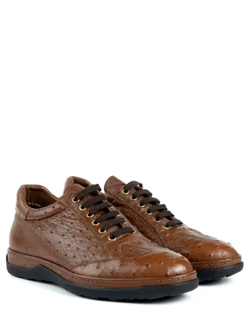 Кроссовки кожаные на меху ZILLI