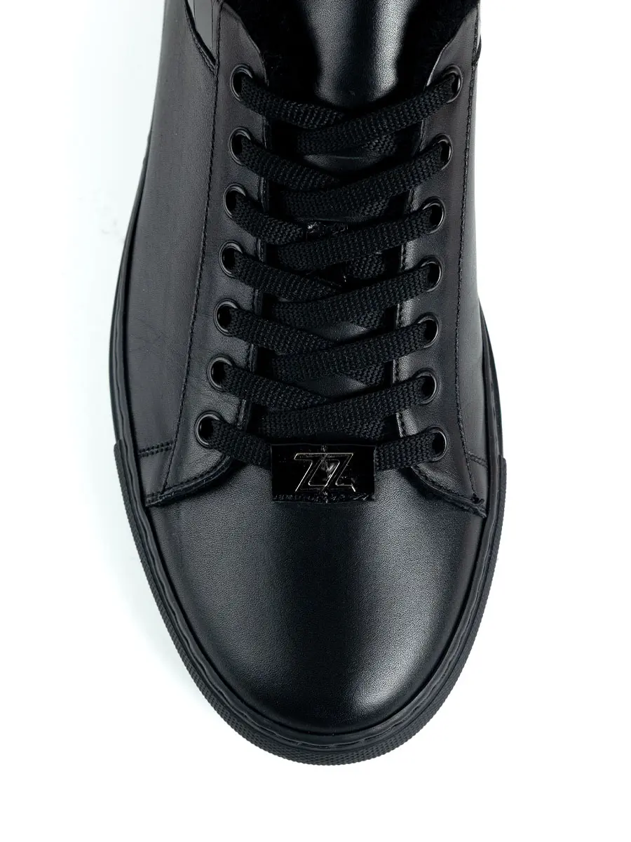 Кеды кожаные на меху