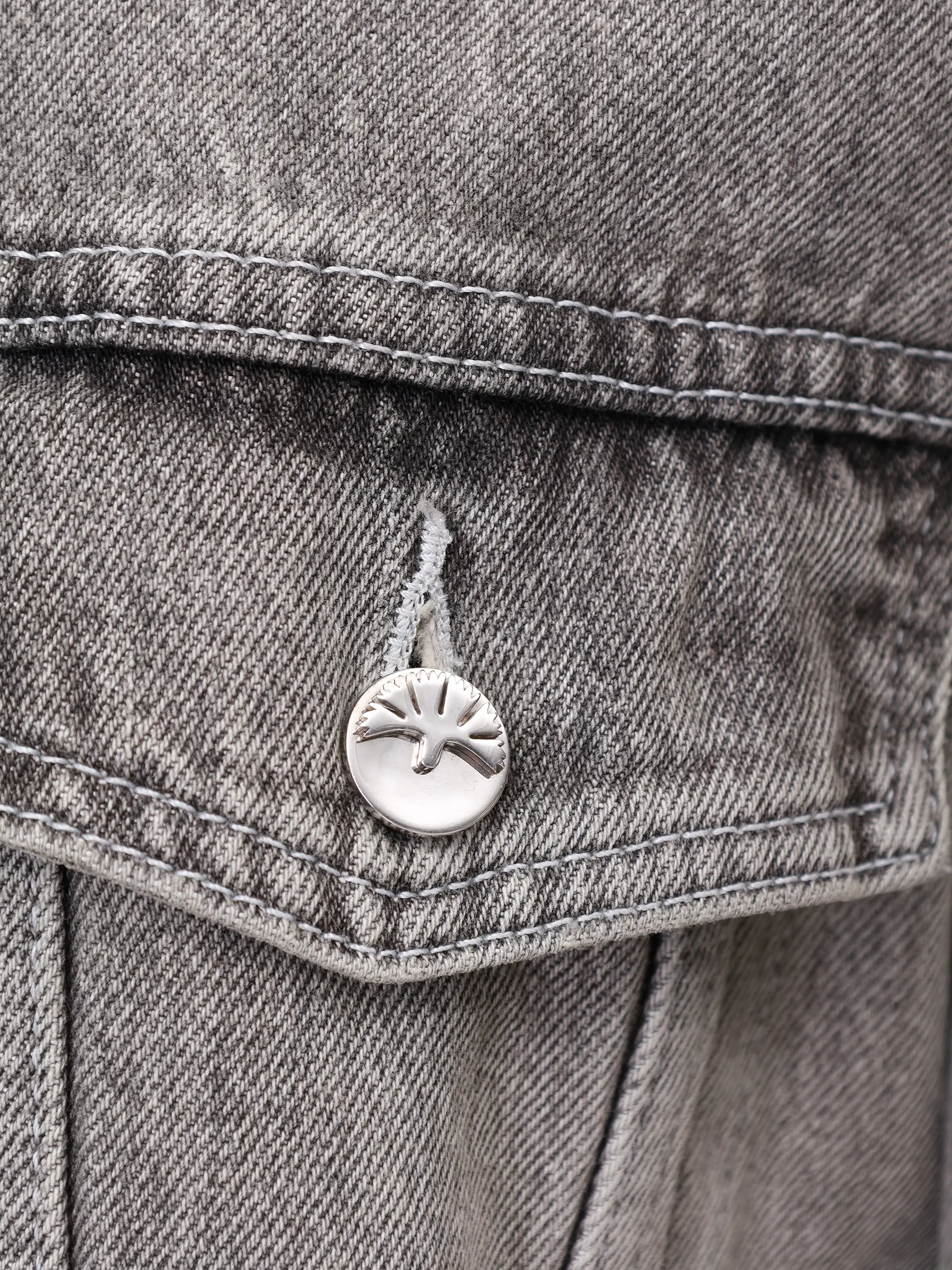 Куртка джинсовая с мехом рыси