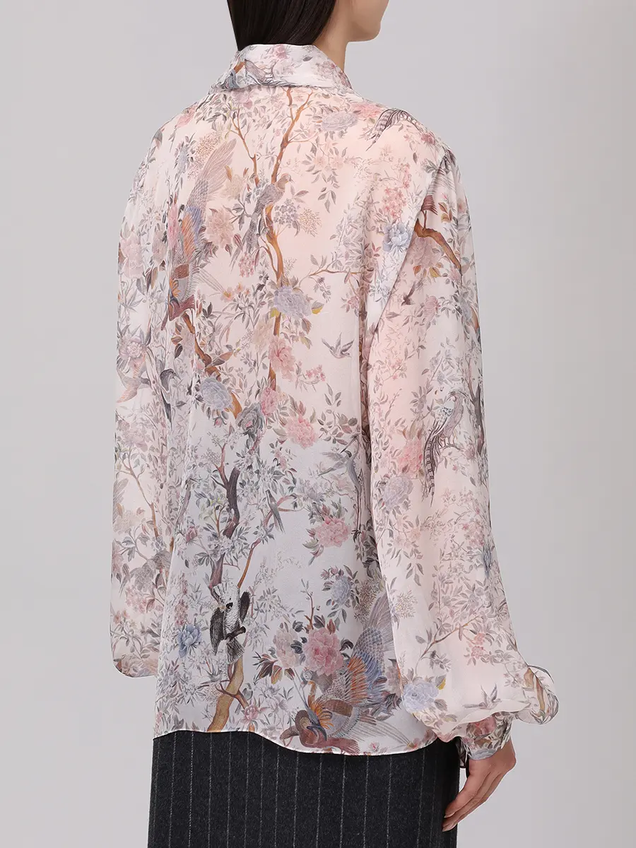 Блуза шелковая Flora