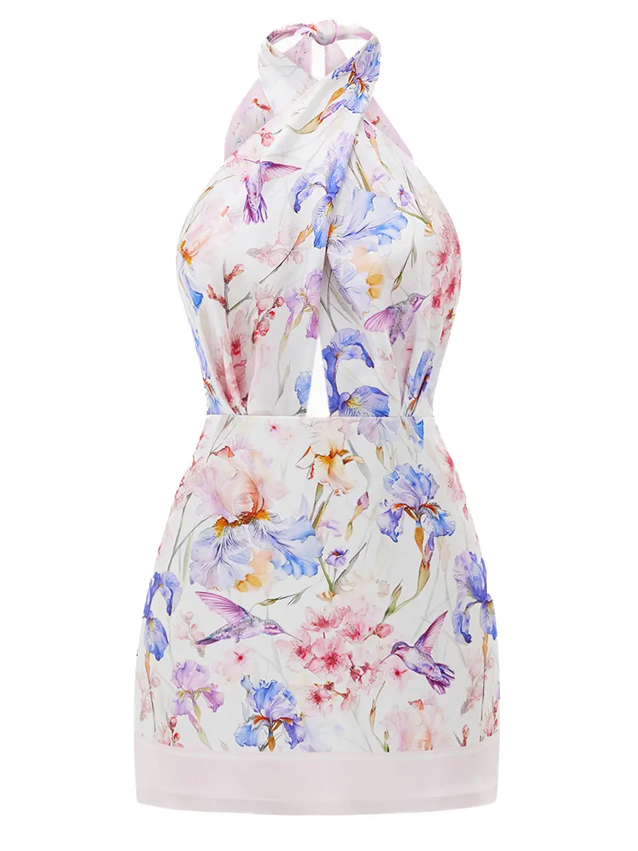 Платье шелковое HELICONIA