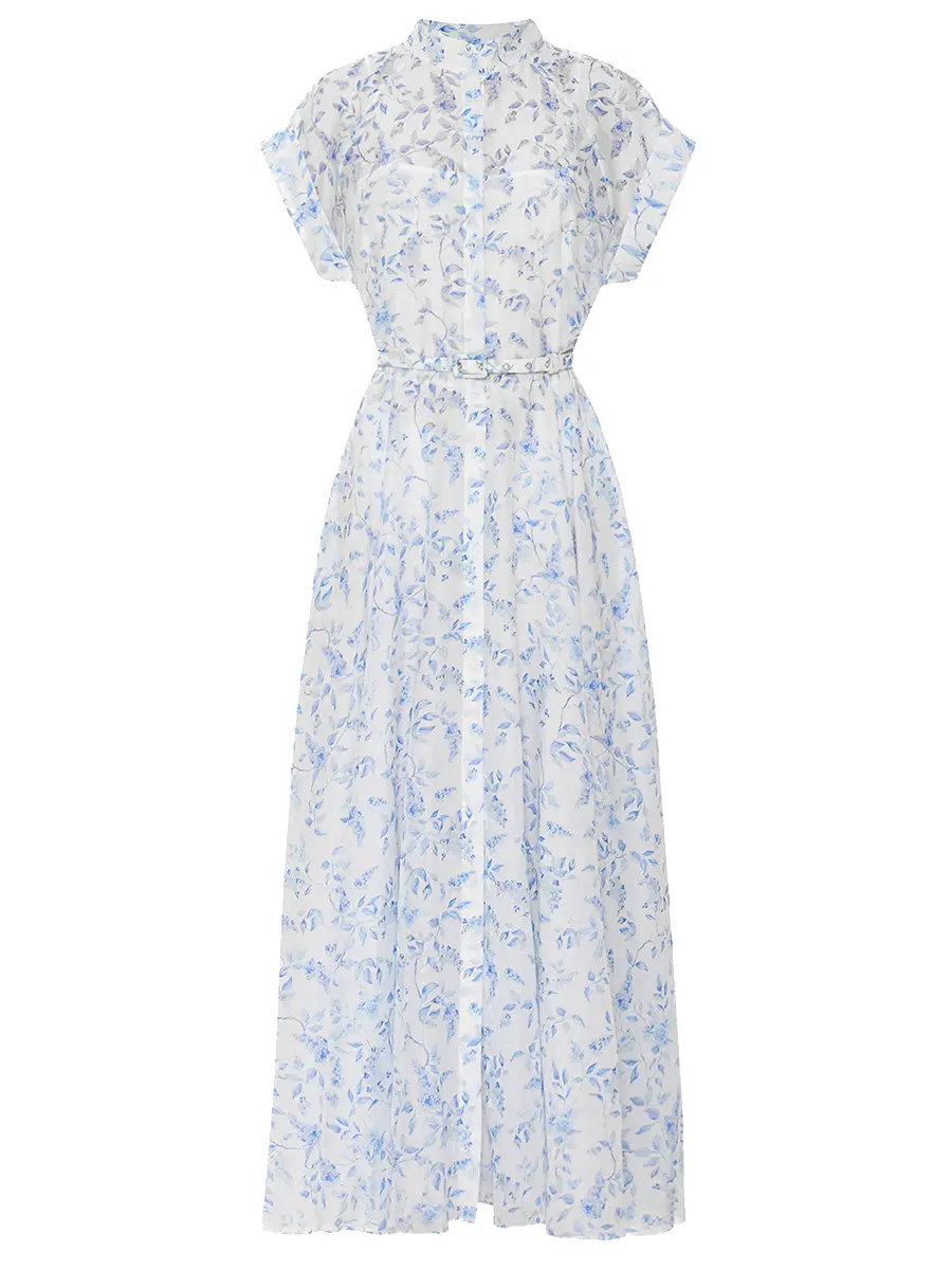 Платье с принтом GERBERA