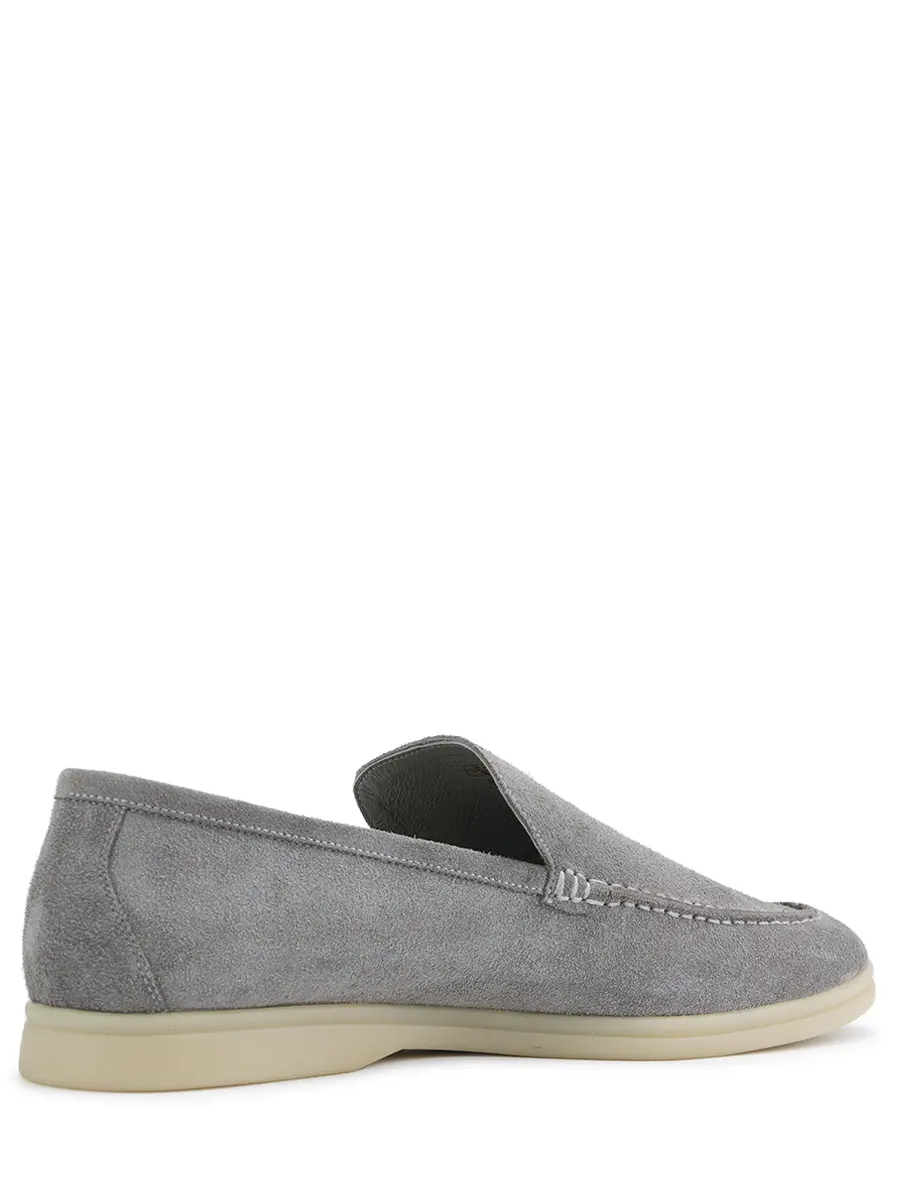 Лоферы замшевые