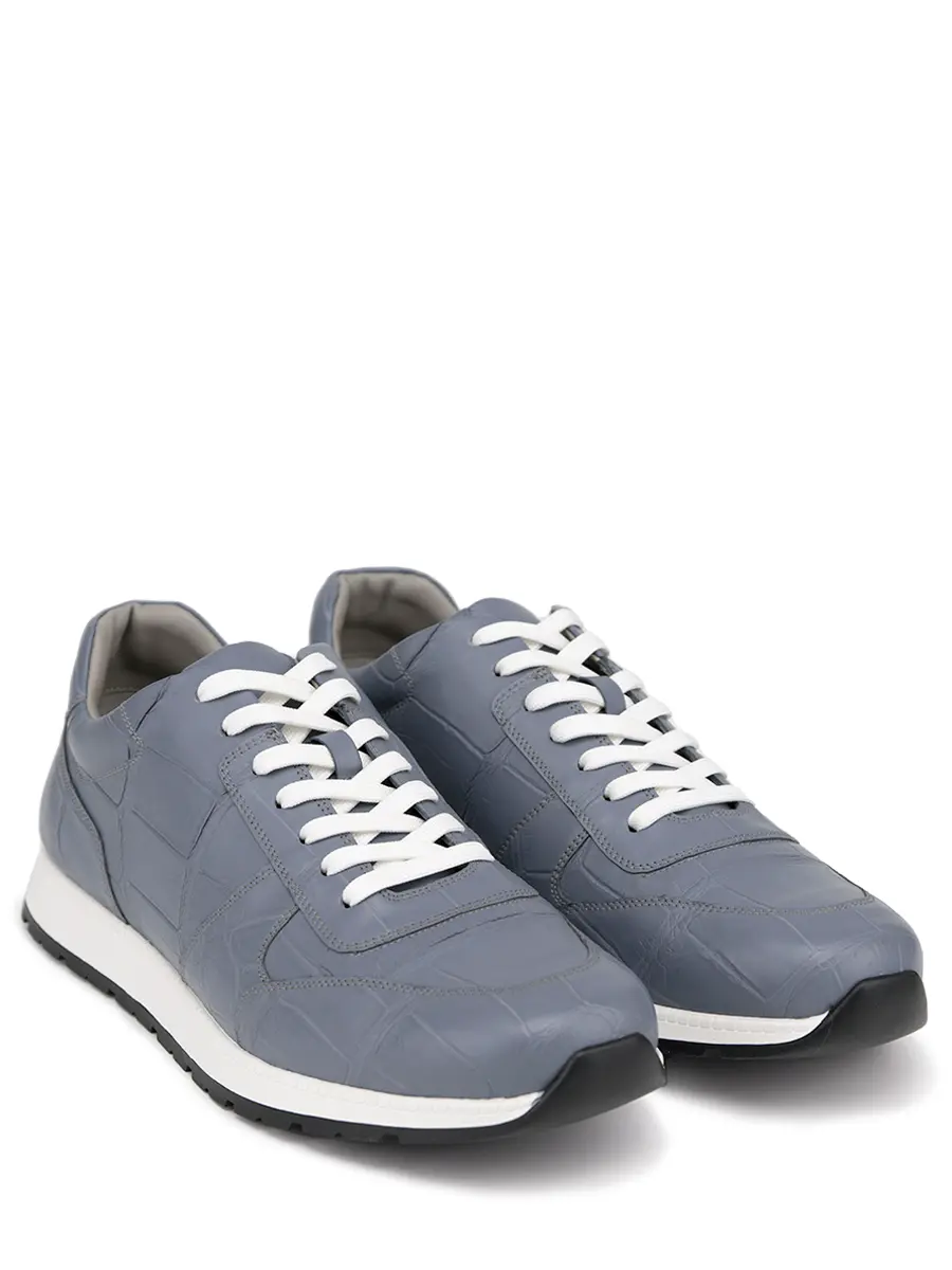 Кроссовки из кожи крокодила