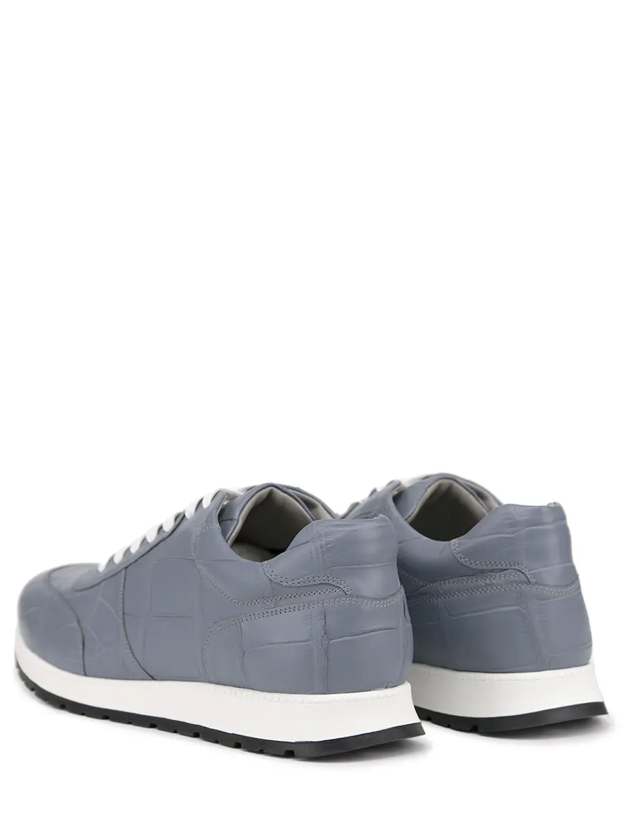 Кроссовки из кожи крокодила