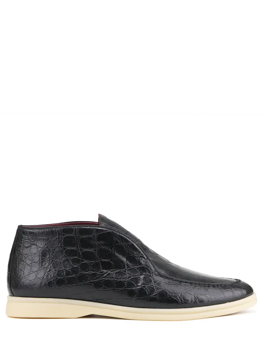 Лоферы из кожи крокодила