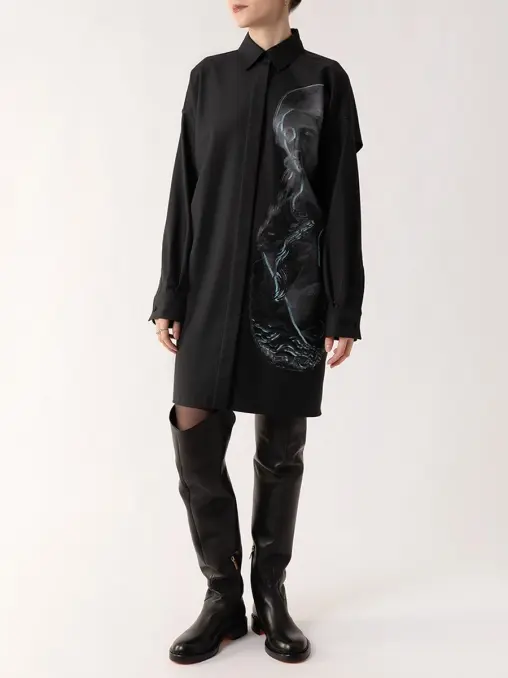 Платье шерстяное FENDI