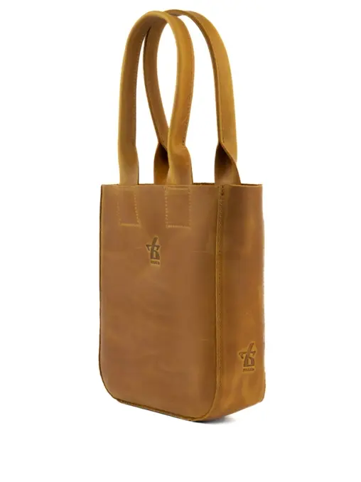 Сумка-тоут кожаная ЗНАТЬ