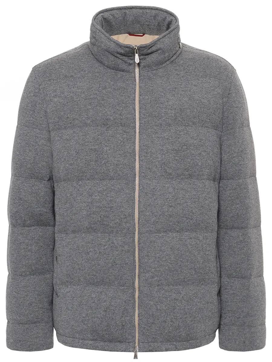 Пуховик кашемировый