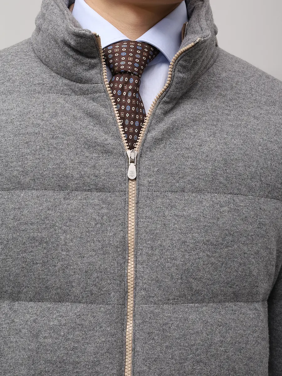 Пуховик кашемировый