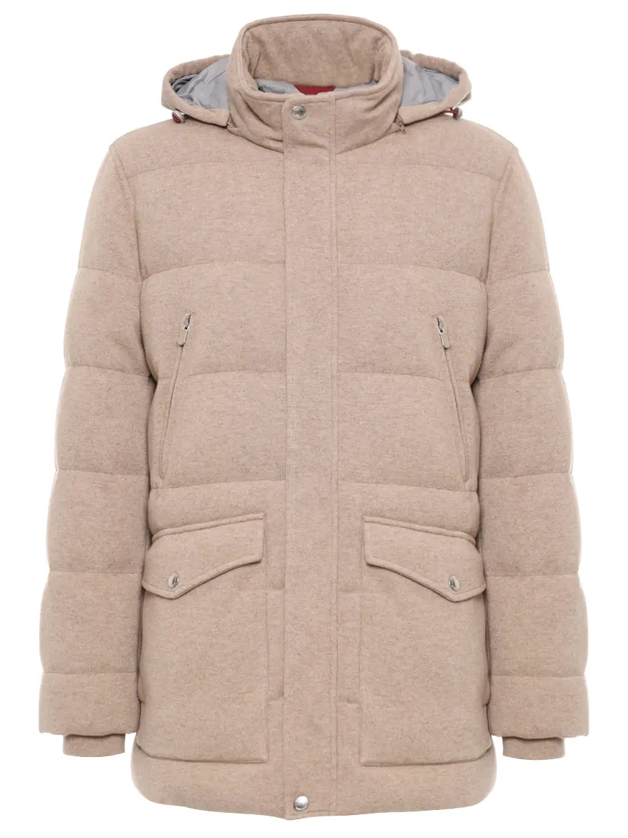 Пуховик кашемировый