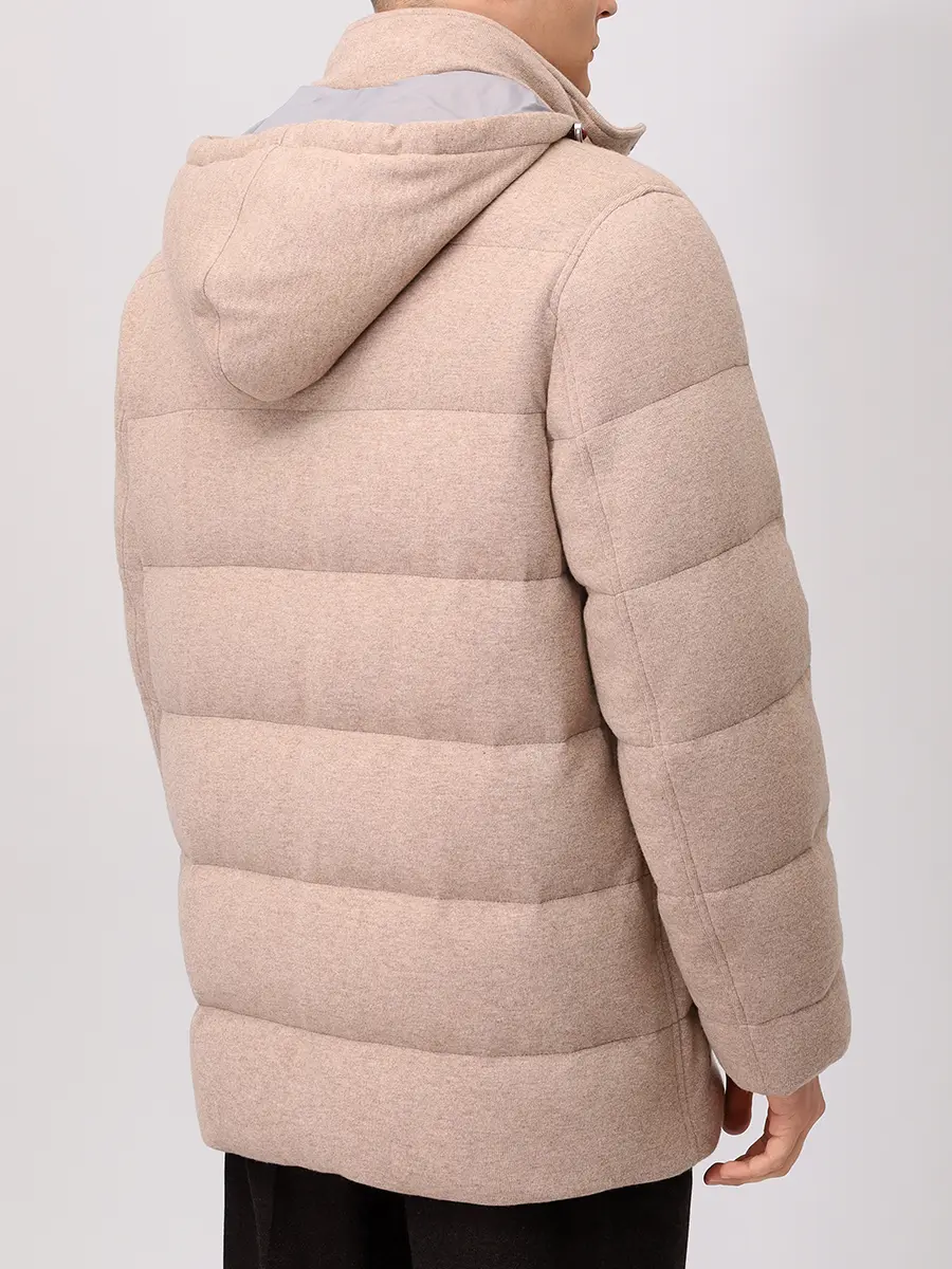 Пуховик кашемировый